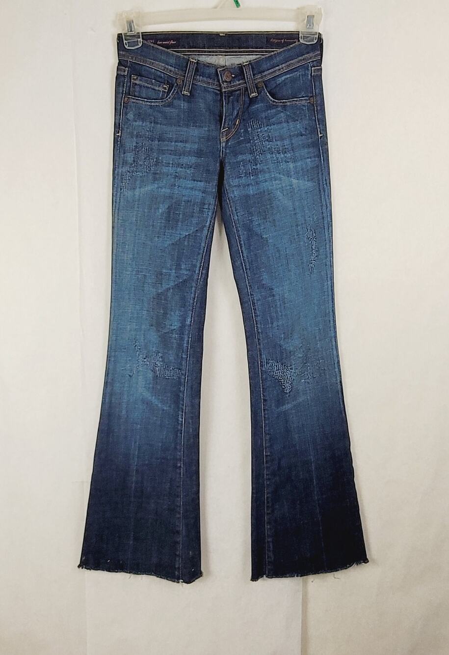 Citizens of Humanity Naomi low waist flare dark wash jeans Size 24 Retro Y2K